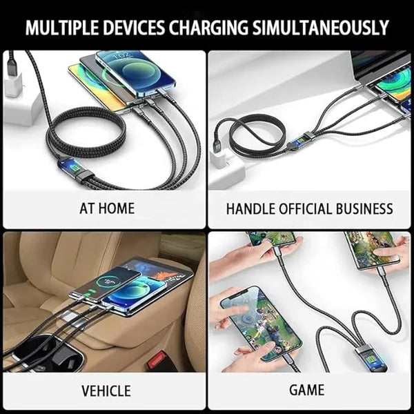 Power100: 3-in-1 100W Fast Charging Cable (1.2M)
