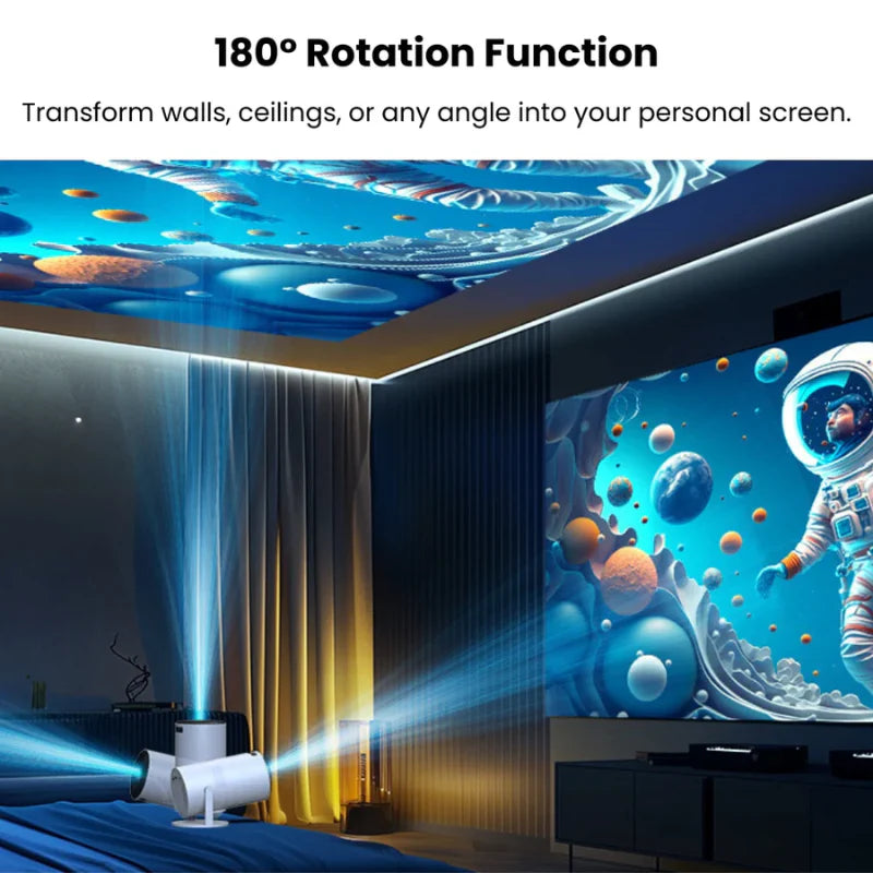 Zenith: Portable WiFi-Enabled HD Smart Projector.