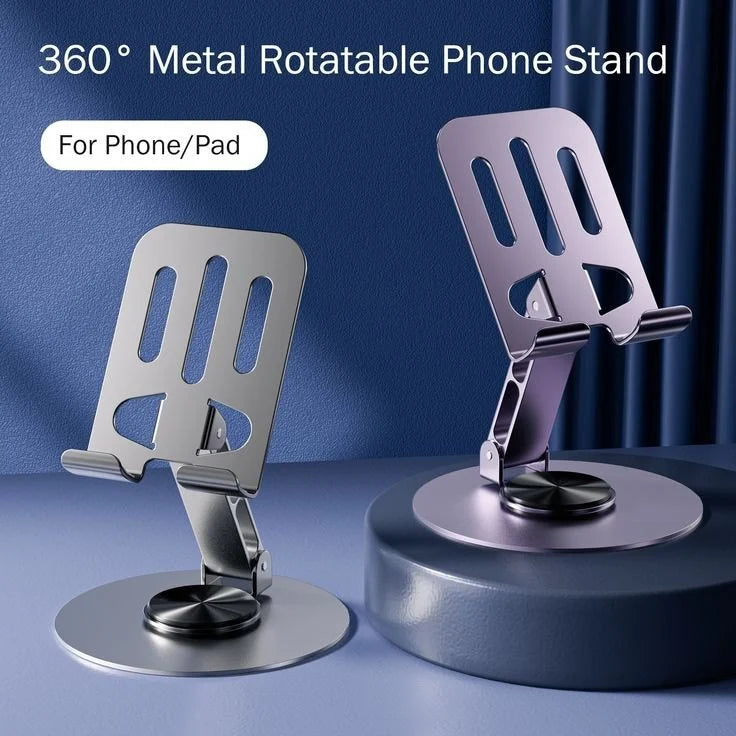 360° Multifunctional Metal Desk Phone Stand