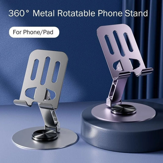 360° Multifunctional Metal Desk Phone Stand