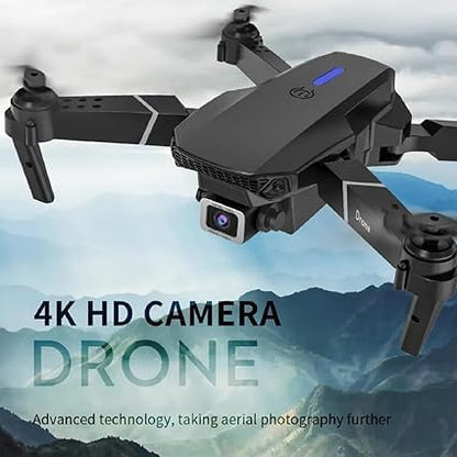 E88 Pro Foldable Brushless Drone — 4K + 1080P Dual-Cam, Wi-Fi FPV, GPS-like Visual Positioning, One-Tap Return, App & RC Control