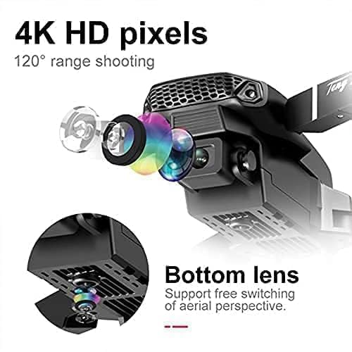 E88 Pro Foldable Brushless Drone — 4K + 1080P Dual-Cam, Wi-Fi FPV, GPS-like Visual Positioning, One-Tap Return, App & RC Control