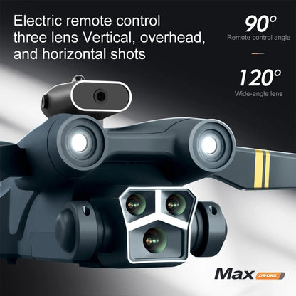 Drone with HD Dual Camera, Brushless Motor, One-Click Takeoff/Landing, Gesture Control, Wi-Fi Camera & Remote Control – X Drone A1 (M3 MAX)