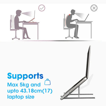Standee: Foldable Aluminium Laptop Stand