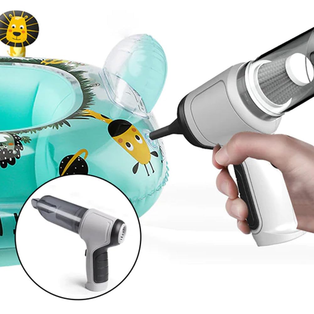 5-in-1 Mini Handheld Vacuum Cleaner | USB Rechargeable Portable Dust Cleaner for Home, Car, and Keyboard
