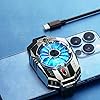 Phone Cooler Cell Phone Cooling Fan Mobile Phone Radiator Semiconductor Phone Fan for Playing Games and Watching Videos,Compatible for iPhone & Android Smartphones