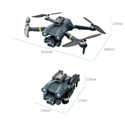 Drone with HD Dual Camera, Brushless Motor, One-Click Takeoff/Landing, Gesture Control, Wi-Fi Camera & Remote Control – X Drone A1 (M3 MAX)