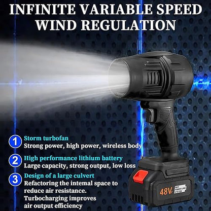 Car Dryer Air Blower,Leaf Blower Cordless-Turbo Jet Blower