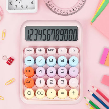 Cute & Quirky Aesthetic Calculator with 12-Digit Display