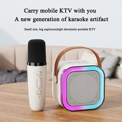 Portable Bluetooth Karaoke Speaker and Mic Machine