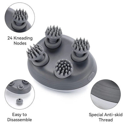 Portable 3-Speed Scalp Massager with 96 Kneading Nodes