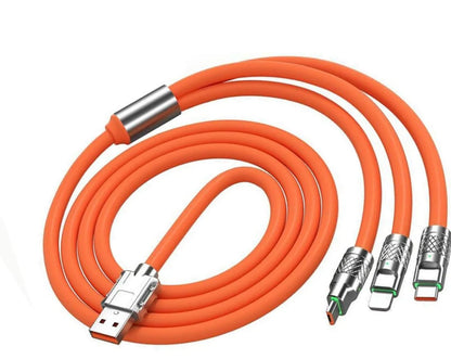 3 In 1 USB Charging Cable, 120W Fast Charging Cable