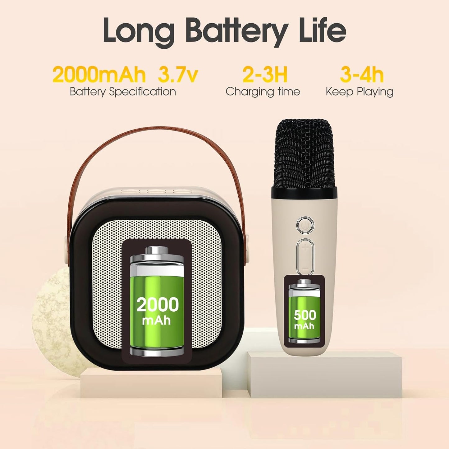 Portable Bluetooth Karaoke Speaker and Mic Machine