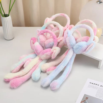 Plush Winter Moving Bunny Ear Earmuff