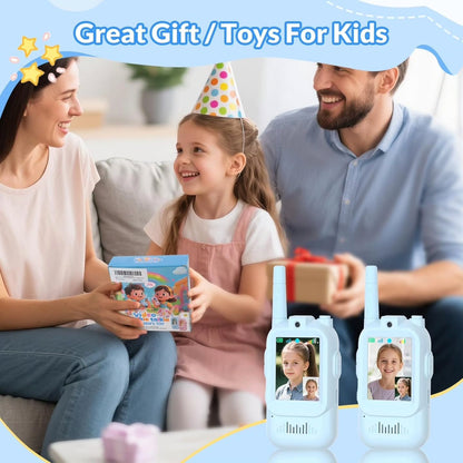 Kids Pretend Play Mobile Phone Toy Set, Pink and Blue, Sound and Light Role Play Toy for Children, Pack of 2