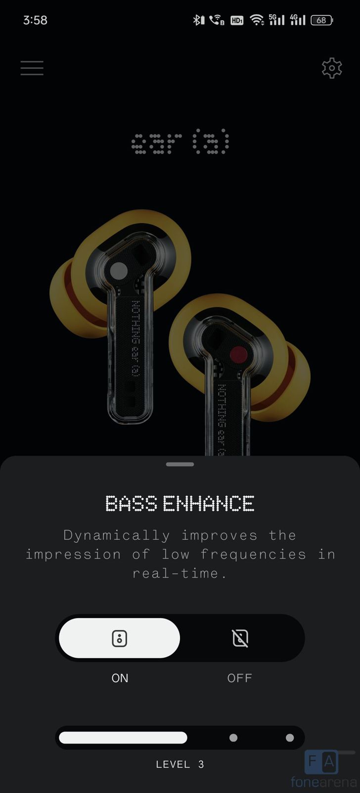 EAR (A) Wireless Earbuds Super Mic 45dB Hybrid Active Noise Cancelling Bluetooth