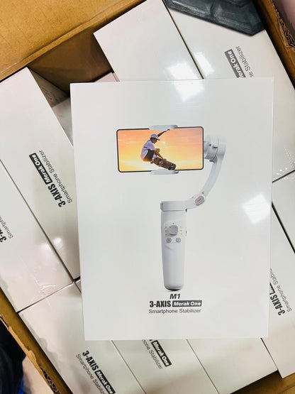 M1 White Portable Gimbal Phone Stability