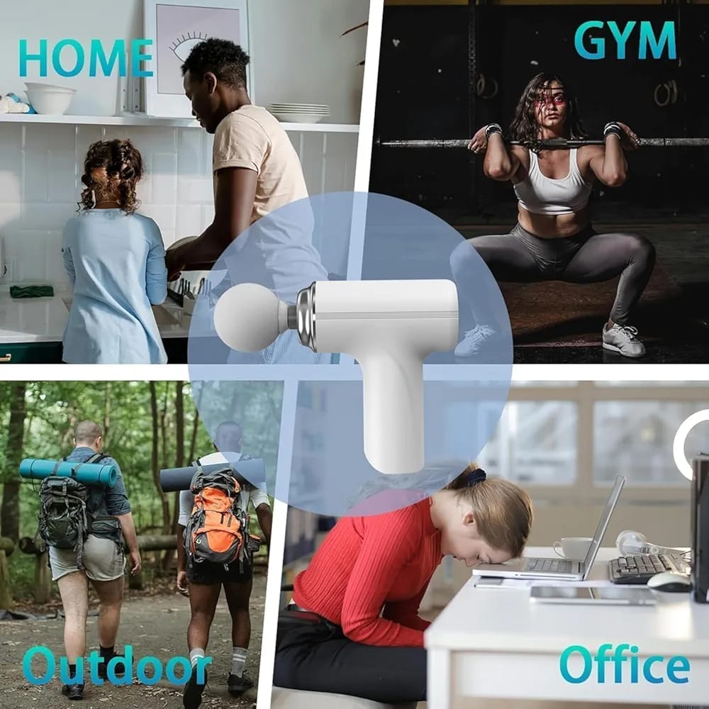 TRP ActivePulse Mini Massage Gun | Deep Tissue Muscle Relaxer (USB Rechargeable)