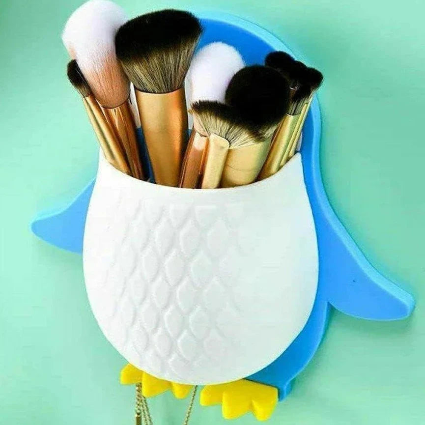 Penguin Toothbrush Holder/Brush Stand/Pen Holder/Kitchen/Bedroom/Office Plastic Toothbrush Holder