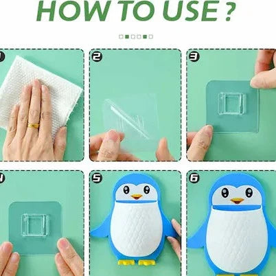 Penguin Toothbrush Holder/Brush Stand/Pen Holder/Kitchen/Bedroom/Office Plastic Toothbrush Holder