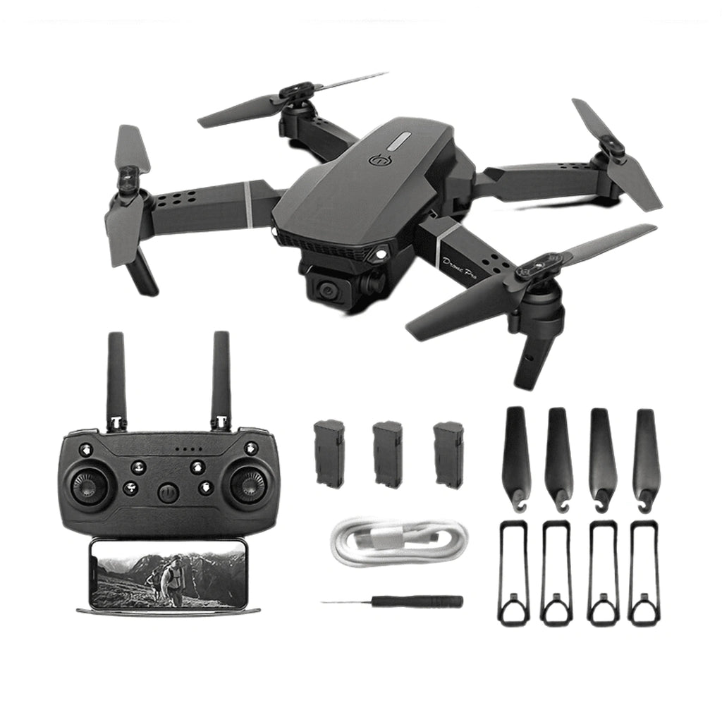 E88 Pro Drone with 4K Camera WiFi FPV 1080P HD Dual Foldable RC Drone