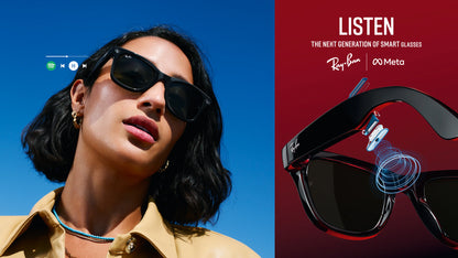 Ray-ban Meta Glass | 4k camera, music & calls