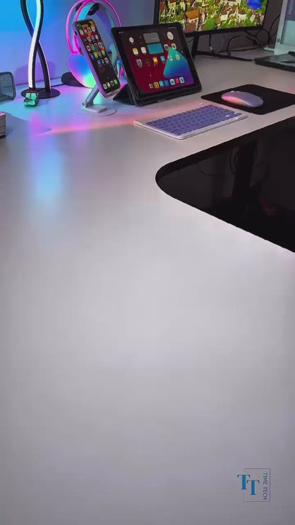 Wireless Bluetooth Keyboard and Mouse Combo,Ultra-Slim Ergonomic Small Rechargeable Bluetooth Keyboard Mouse Set