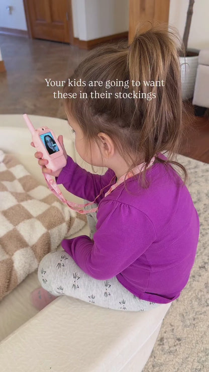 Kids Pretend Play Mobile Phone Toy Set, Pink and Blue, Sound and Light Role Play Toy for Children, Pack of 2