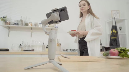 M1 White Portable Gimbal Phone Stability