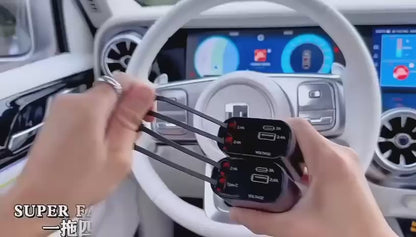 4 IN 1 RETRACTABLE CAR CHARGER