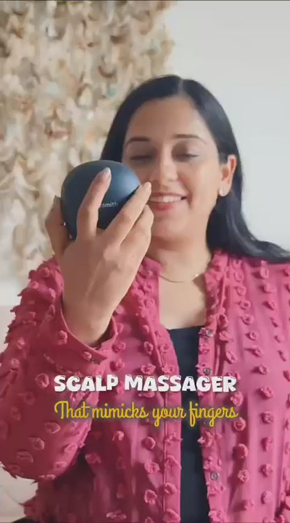 Portable 3-Speed Scalp Massager with 96 Kneading Nodes