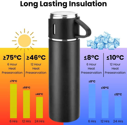Stainless Steel Vacuum Flask Set