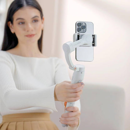 M1 White Portable Gimbal Phone Stability