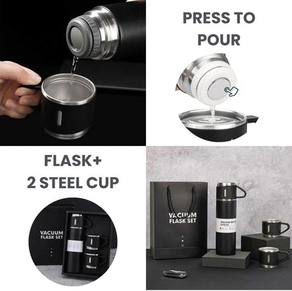 Stainless Steel Vacuum Flask Set