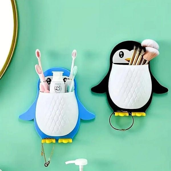 Penguin Toothbrush Holder/Brush Stand/Pen Holder/Kitchen/Bedroom/Office Plastic Toothbrush Holder