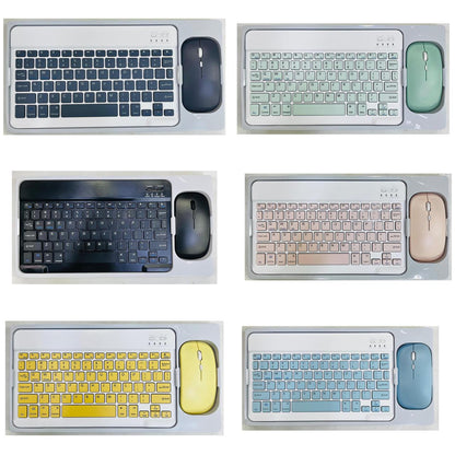 Wireless Bluetooth Keyboard and Mouse Combo,Ultra-Slim Ergonomic Small Rechargeable Bluetooth Keyboard Mouse Set