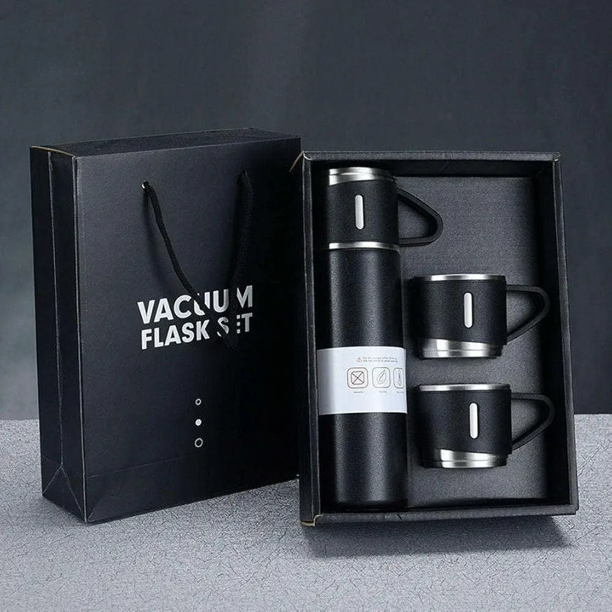 Stainless Steel Vacuum Flask Set
